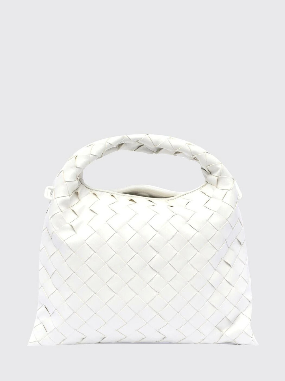 Bottega Veneta Jodie Intrecciato Hobo Bag Leather White